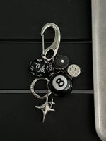 カラビナ オブシディアンダイス キーチェーン