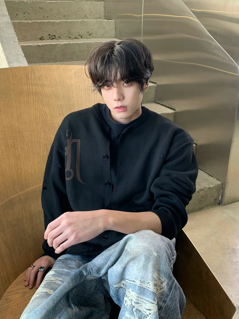 ニューアメリカンフラッグ ニットカーディガン