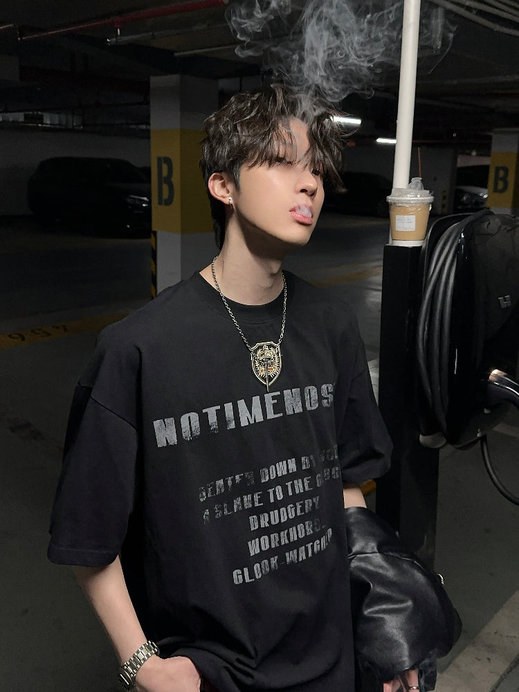 パッチエンブレム クラックレタリング Tシャツ
