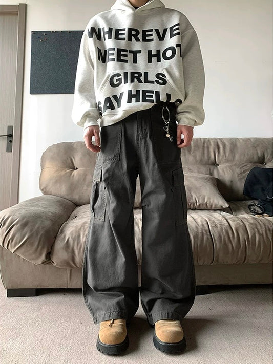 レトロ ビッグポケット カーゴデニム