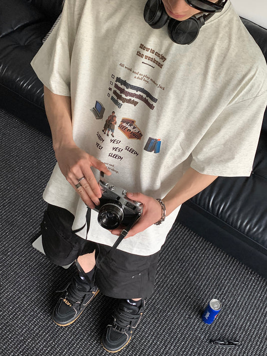 ウィークエンド プリント Tシャツ