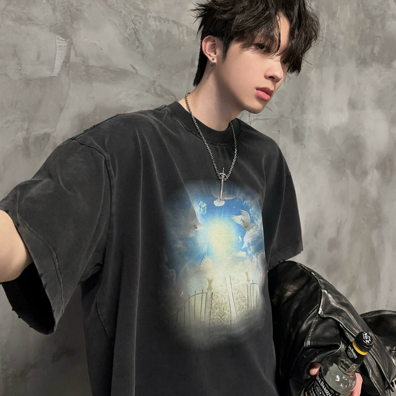 レトロ ヘブンズ ウォッシュTシャツ