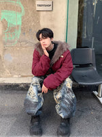 ワンポイント リバーシブル パデッドファージャケット