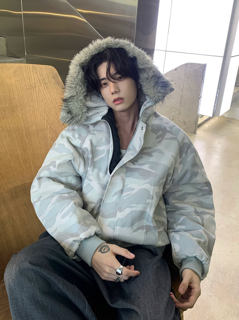 スノーカモフラージュ ファージャケット