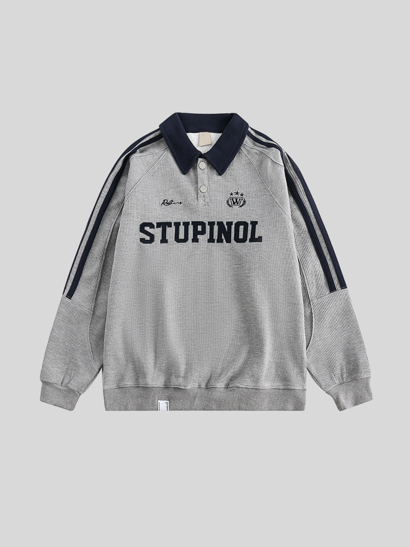 レトロ サイドライン スウェット ゲームポロシャツ